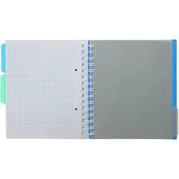 Зошит на пружині Buromax Classic В5 (170x205) 120 аркушів 3 розділювачі синій (BM.24355911-02) - мініатюра 5