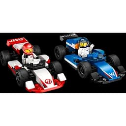 Конструктор LEGO City Автомобілі для перегонів F1 команд Williams Racing та Haas F1, 92 деталі (60464) - мініатюра 3