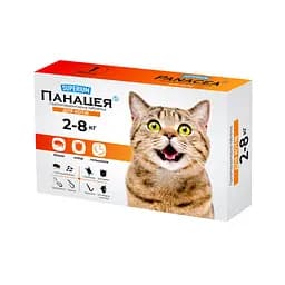Superium Панацея противопаразитарные таблетки для кошек 2-8 кг