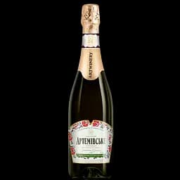 Вино ігристе Артемівське Етно витримане біле мускатне напівсухе 0.75 л