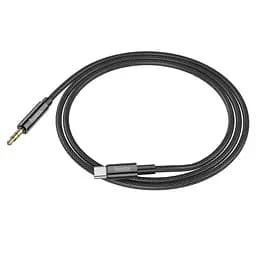 AUX кабель Hoco UPA19 Type-C to Jack 3.5 1 м чорний - мініатюра 3