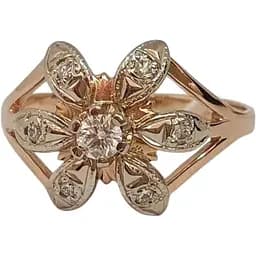 Золотое кольцо Гаразд с бриллиантами. 302713 16,5