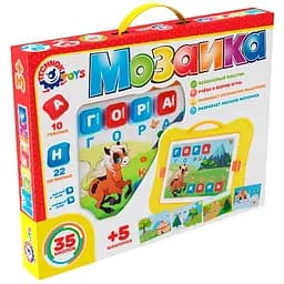 Дитяча розвиваюча мозаїка ТехноК 8218TXK, 5 картинок 35 фішок