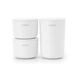 Набір ємностей Brabantia Storage pots для зберігання косметики, 3 шт., білий (281327)