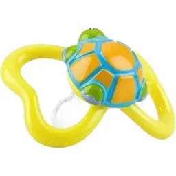 Пустушка Nuby Веселі жучки анатомічна 0-6 міс. жовта (5807SFSNyllwtrtle)