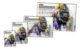 Склейка для акварелі А3 (29,7х42 см) 300г/м2 12л білий гладкий папір Derwent - мініатюра 2