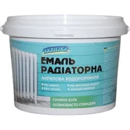 Емаль акрилова радіаторна білосніжна Akrilika 850 мл
