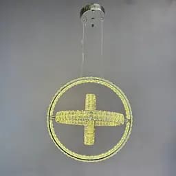 Люстра кришталева на тросах Led Linisoln 009-50*40*30 метал, кришталь LЕD 90Вт 120-50 см - мініатюра 2