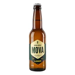 Пиво MOVA Lager, світле, нефільтроване, 4,6%, 0,33 л