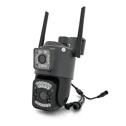 Відеокамера YOSO 2+2 Мп Wi-Fi з двома об'єктивами вулична SD картка YO-IPC40D4MP50 PTZ 2.8mm V380