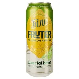 Пиво Чернігівське Біле Fruter Лимон, 4%, з/б, 0,5 л