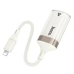 Перехідник Hoco UA41A Crystal Lightning to RJ45 100 Mbs (0.15m) Apricot - мініатюра 3