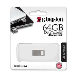 Накопичувач 64GB USB 3.2 Type-A Gen1 DT Micro R200MB/s Metal Kingston teh0013405 - мініатюра 4