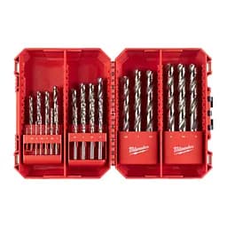 Набір свердел по металу THUNDERWEB HSS-G PACKOUT MILWAUKEE, DIN-338, (діаметр 1/1.5/2/2,5/ 3/3,5/4/4,5/5/5,5/ 6/6,5/7/ 7,5/8/8,5