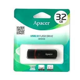 Флеш-накопичувач Apacer USB 2.0 AH333 32Gb чорний - мініатюра 2