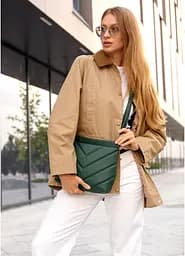 Сумка жіноча Sambag Rose зелена 27 х 25 х 5 см (94380007) - мініатюра 4