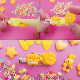 Набір для творчості Vladi Toys Клей з кабашонами. Заколки жовті VT4600-02 Різнокольоровий shop (4820234767731) - мініатюра 3
