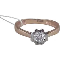 Золоте кільце Харківська ювелірна фабрика з фіанітами. 700015 16,5