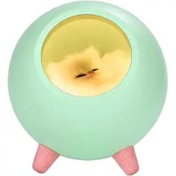 Ночник UFT SCH01 Green Спящий кот в домике с сенсорной кнопкой
