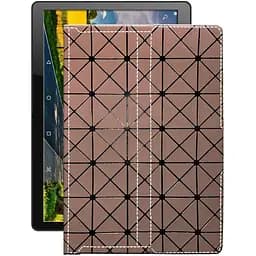 Чохол StatusCASE з екошкіри для планшету Hoozo X1001 Full HD Коричневий ромб