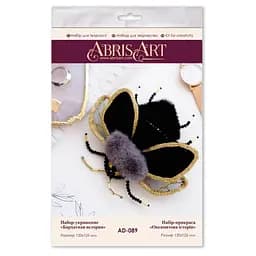 Набор для создания украшения "Бархатная история" AD-089 на натуральном полотне