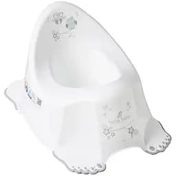 Дитячий горщик Tega Baby Сова з протиковзною гумою білий