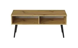 Тумба під ТВ Невада Ferrum-decor 45x100x38 Чорний метал ДСП Дуб Артізан 16 мм (FRD-106726) - мініатюра 6