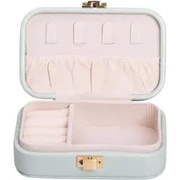 Скринька-органайзер для прикрас Yiwu з накидним замком 12x7.5x4 см евкаліпт HP-5-34GR