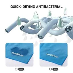 Рушник Fitness Naturehike (NH20FS009) 100-30см - антибактеріальний - фіолетовий - мініатюра 6