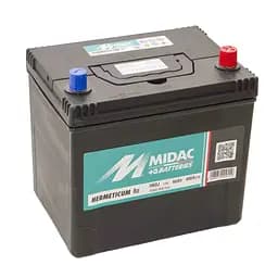 Акумулятор 6СТ-60A MIDAC HERMETICUM Asia, 12V, 60Ah, (-/+) Євро, EN460А