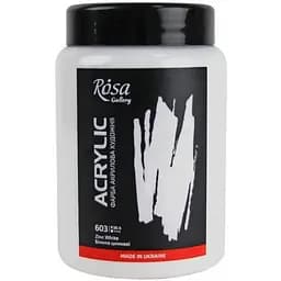 Фарба акрилова Білила цинкові (603) 400 мл Rosa Gallery