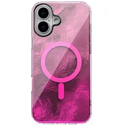 Чохол Epik TPU Shiny Mountain MagFit для Apple iPhone 16, 6.1 Pink