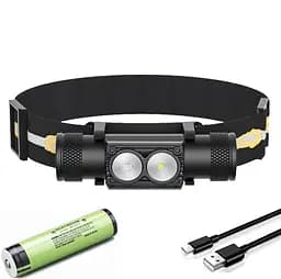 Налобний ліхтар Sofirn H25LR із синім світлом 800лм USB-C (акумулятор 18650 на 2200мАч)