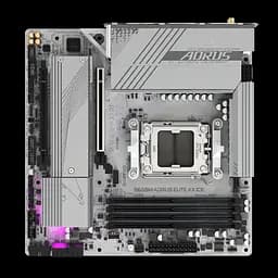 Mатеринська плата Gigabyte B650M Aorus Elite AX Ice Socket AM5 (B650M A ELITE AX ICE) - мініатюра 5