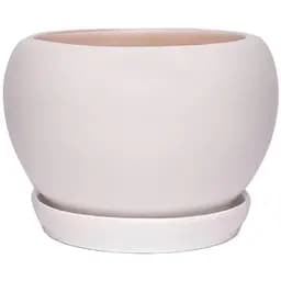 Керамічний горщик Nana Keramiks Шар 2.5 л глянець білий (shar-2-5-wth)