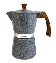 Гейзерна кофеварка MAGIO MG-1011 гейзерного типа на 6 порций еспресо 300 мл индукция