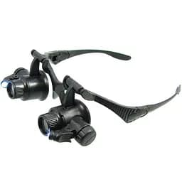 Биноочки NO.9892GJ с LED подсветкой (4 пары линз d=20mm, 10х/15х/20х/25х)