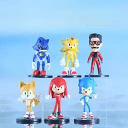 Набір Дитячих Ігрових фігурок Sonic the Hedgehog, Сонік і друзі, 6 шт - мініатюра 2