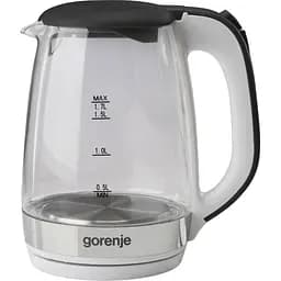Электрочайник Gorenje 1.7 л 2 200 Вт strix контроль стекло белый kuh0015384