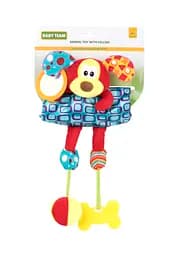 М'яка іграшка на ліжечко або коляску Baby Team Собачка, на липучці (8532_Собачка)