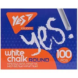 Крейда біла 100 шт. YES Erudite 40443 Білий (5056137160273)(SC)