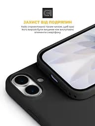 Силиконовый чехол с MagSafe для Apple iPhone 17, ICON2 MagCase, черный, противоударный, панель с мягкой подкладкой, защита всего корпуса, поддержка беспроводной зарядки, совместим с защитными стеклами и пленками, ArmorStandart (ARM86247) - мініатюра 5