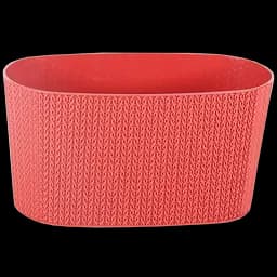 Горщик для квітів Serinova балконний з дренажем Sumela, 4.7 л, червоний (SMLB-Kirmizi)