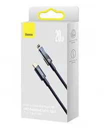 Кабель Baseus Explorer Series Auto Power-Off Cable Type-C to Lightning 20W 1m CATS000003 Blue - мініатюра 2