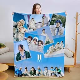 Плед 3D новорічний Зимовий BTS №1 3181_B 15379 135х160 см