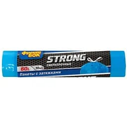 Пакеты для мусора Фрекен Бок Strong, с затяжками, 60 л, 10 шт.