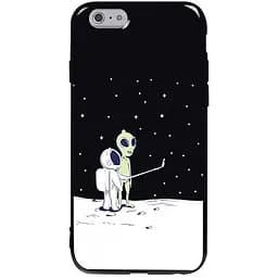 Чохол-накладка Toto Pure TPU 2 mm Print Case Apple iPhone 6/6s #40 Ufo Moon Black