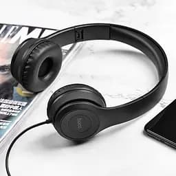 Навушники Hoco W21 Graceful charm wire control headphones чорні - мініатюра 2