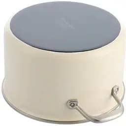 Каструля з кришкою KitchenAid Steel Core 20 см мигдальний крем (CC003266-001) - мініатюра 4