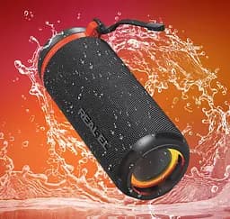 Портативна колонка REAL-EL RX711 10 W Bluetooth TWS, RGB, Black - мініатюра 9
